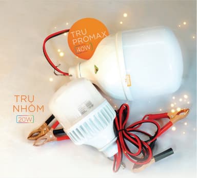 ĐÈN BULB TRỤ NHÔM 12-24V KÈM DÂY KẸP BÌNH - S35